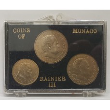 MONACO 1962 . PRESTIGE COIN SET . RAINER 3rd . IN A CASE